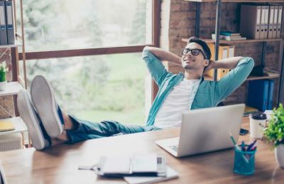 Image of a relaxed person